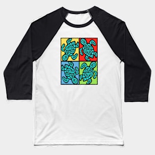 Pop Turtles Baseball T-Shirt